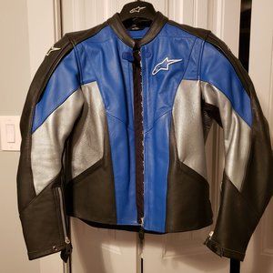 Women's Leather Alpinestars Jacket, Size 8